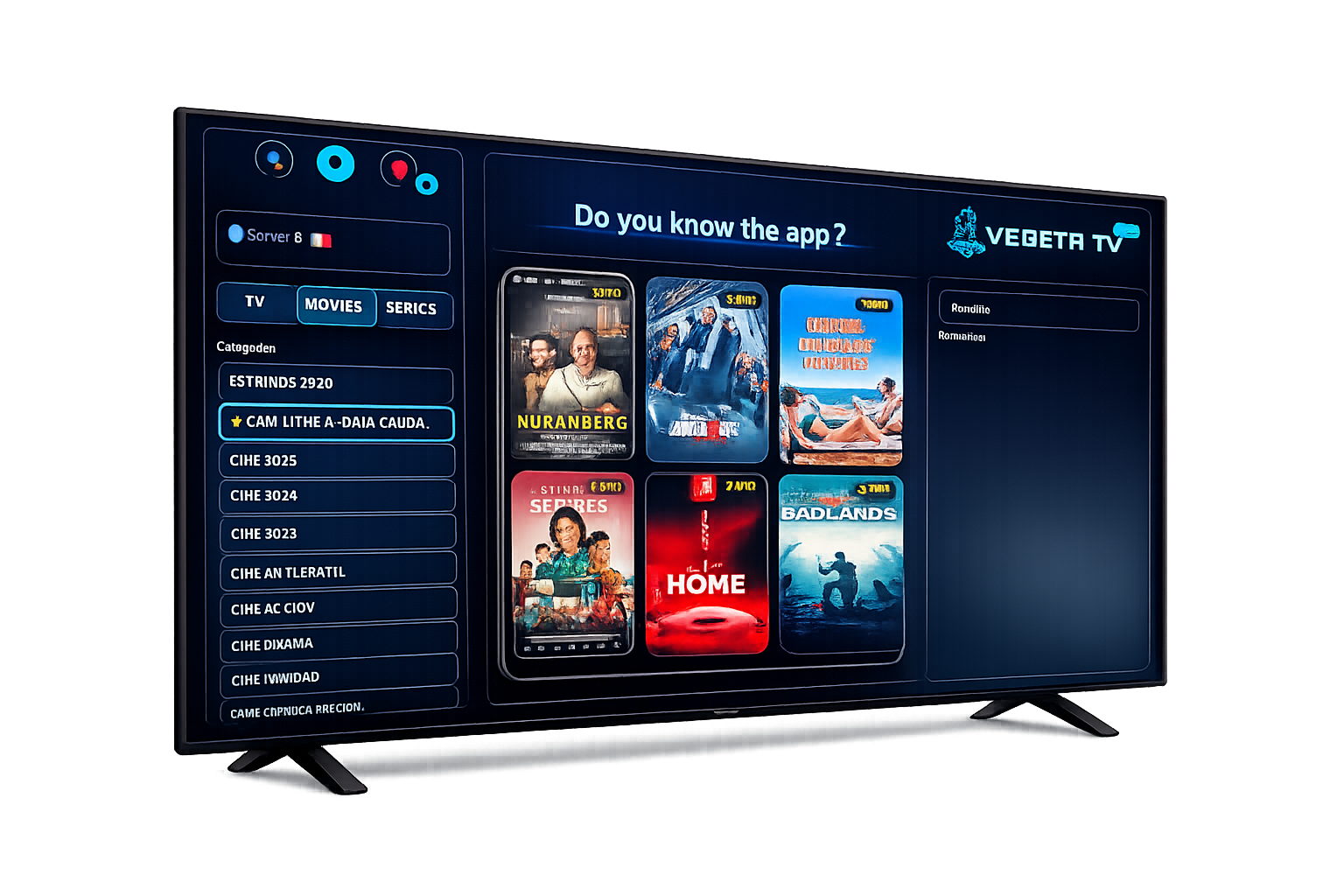 VEGETA TV TV mode preview